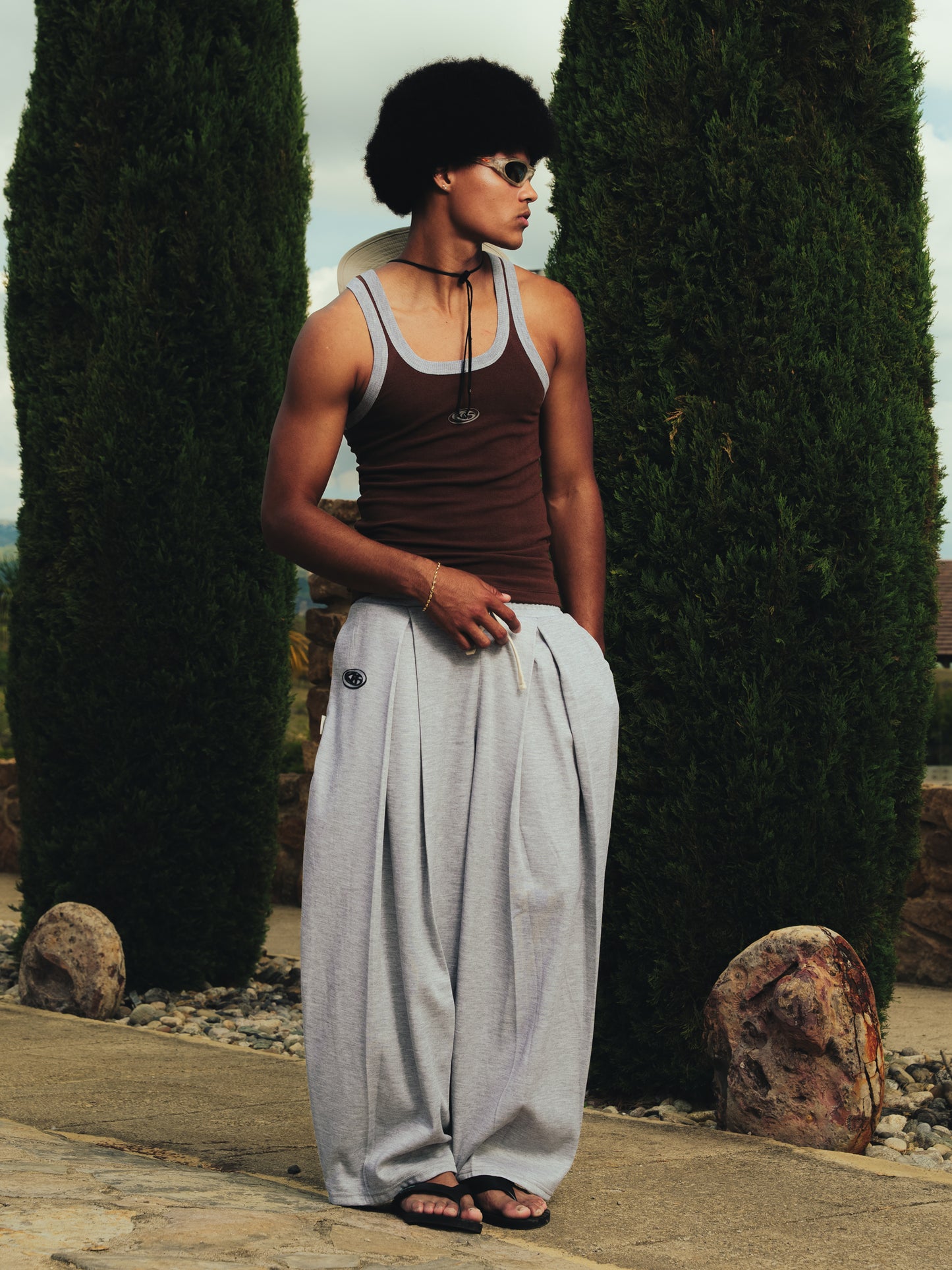 BROWN TANK TOP
