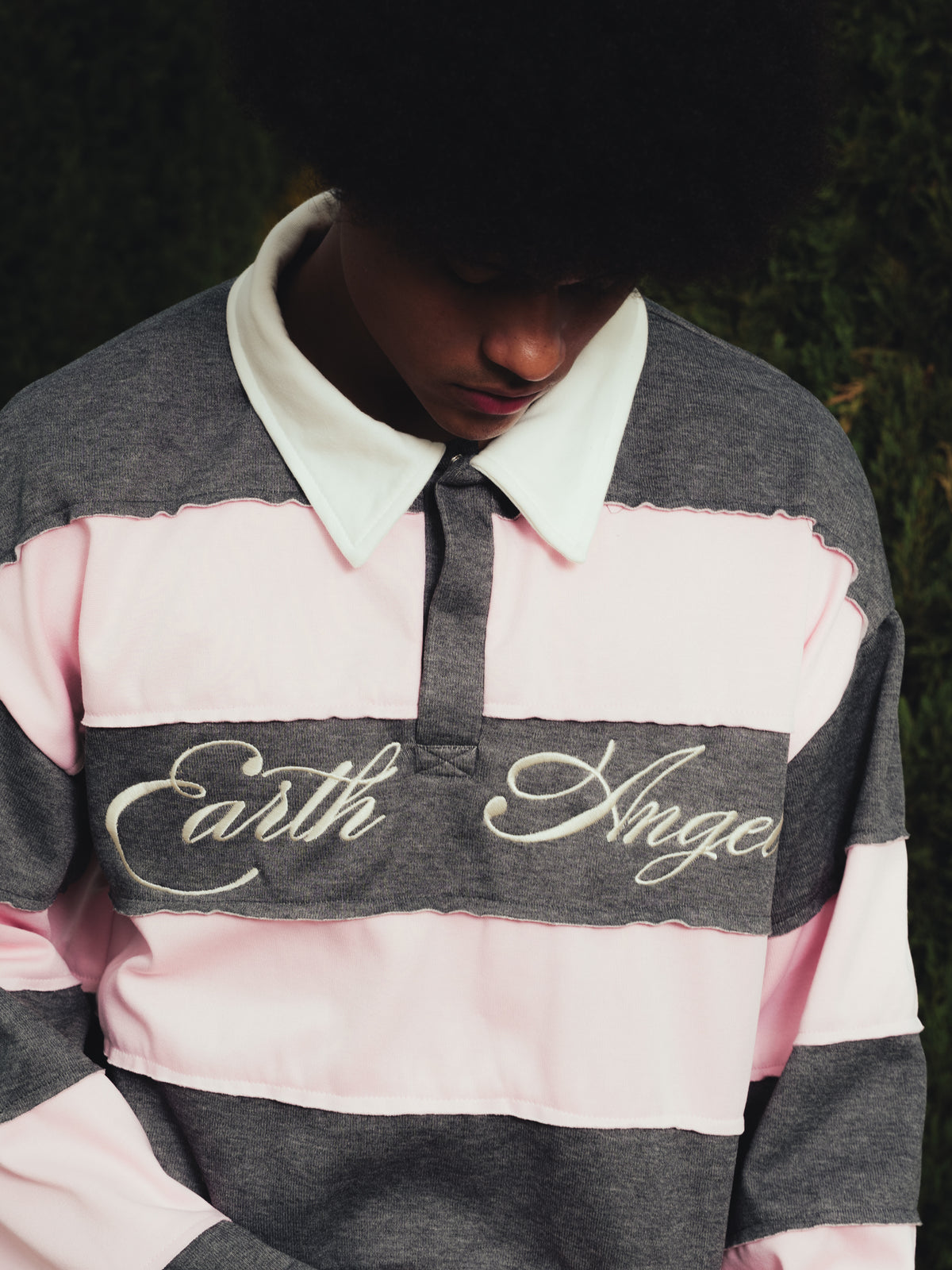 PINK POLO SWEATER