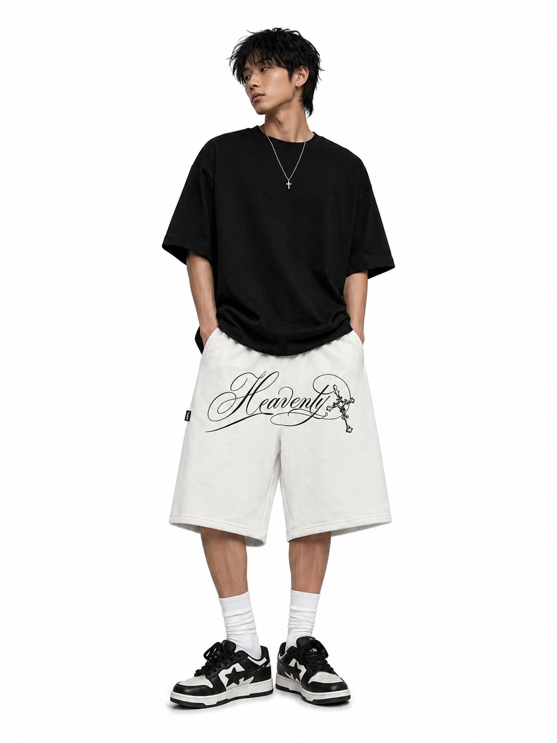 HEAVENLY IVORY JORTS