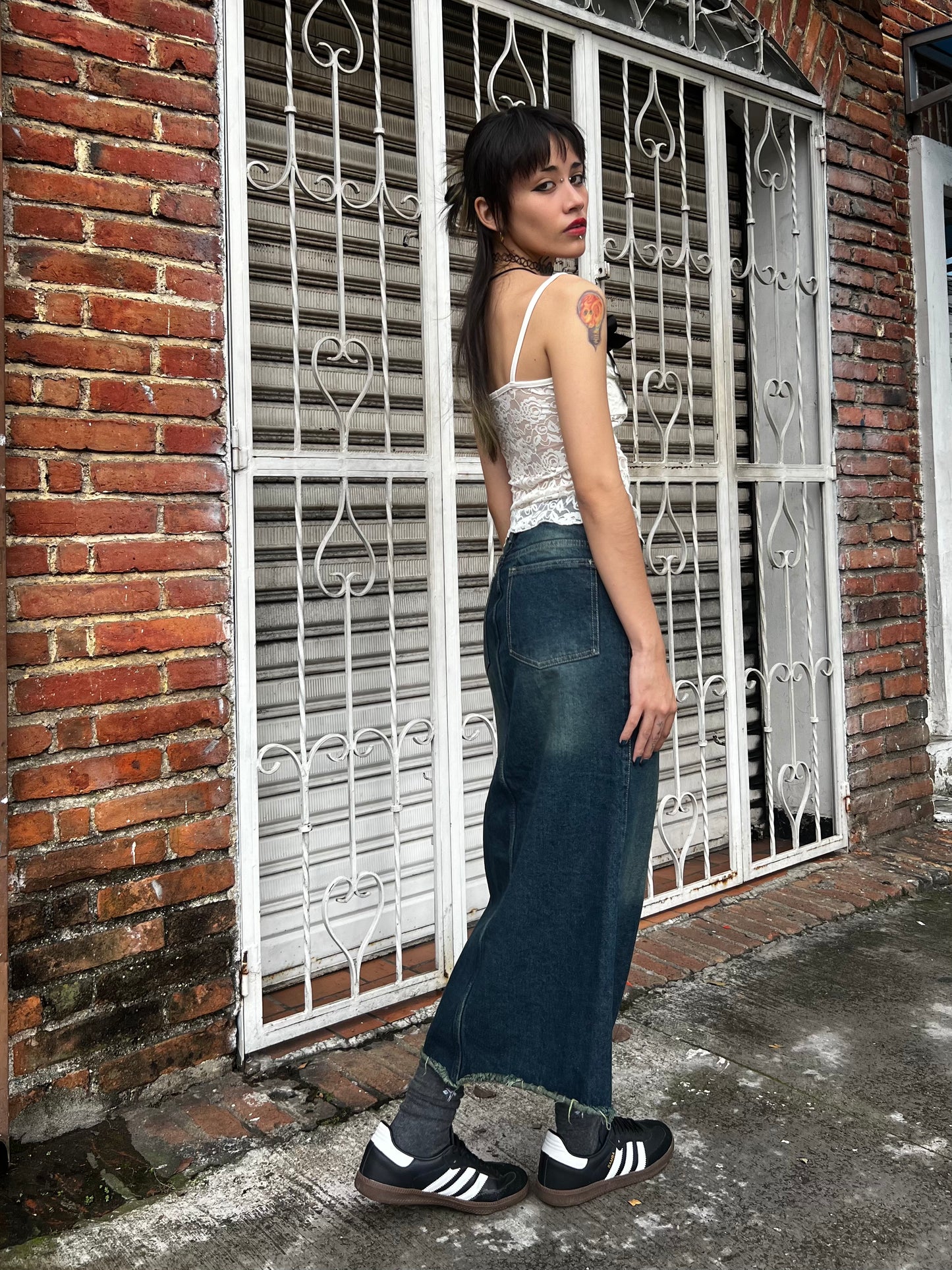 DENIM MAXI SKIRT