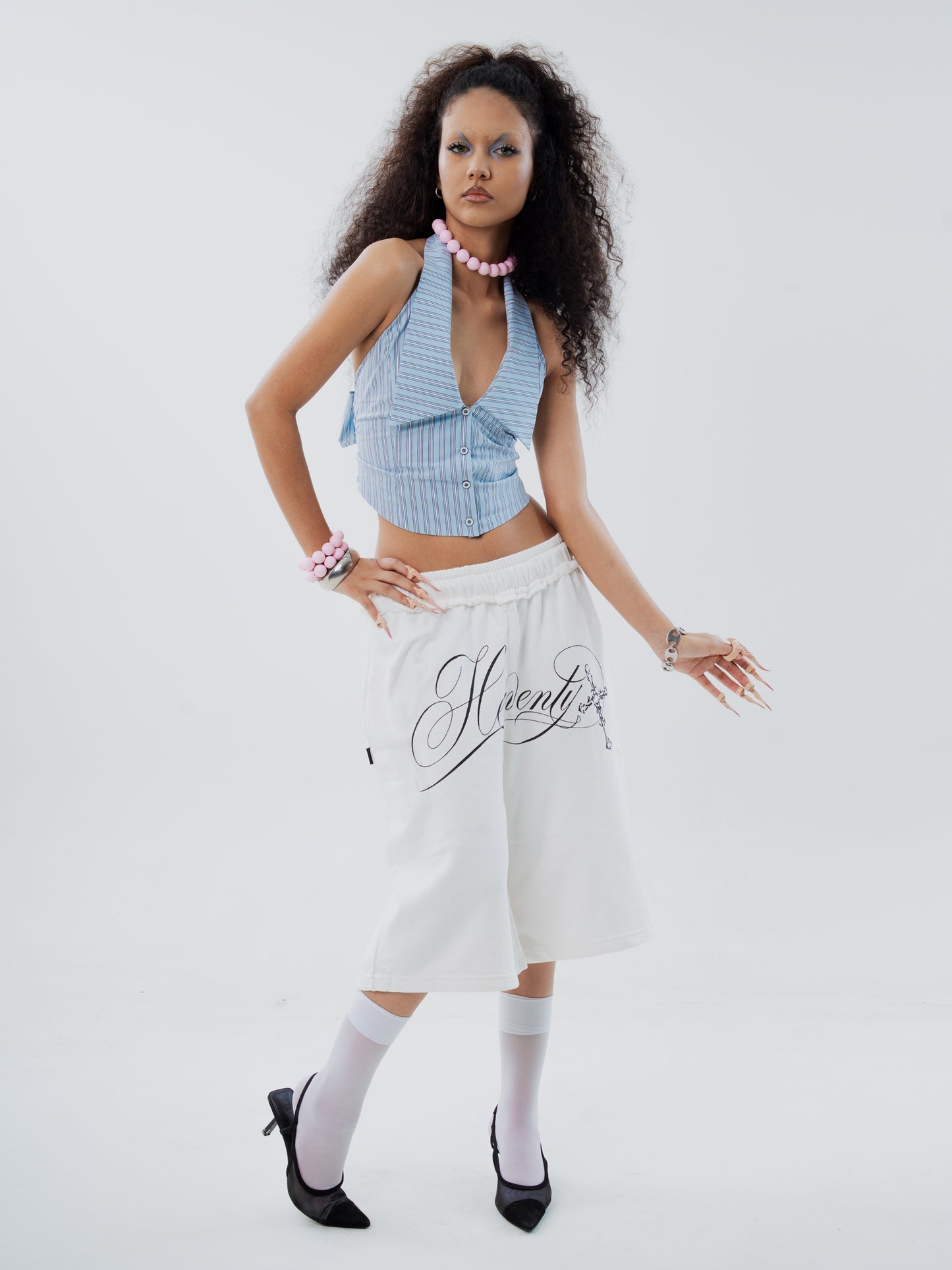 HEAVENLY IVORY JORTS