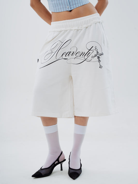 HEAVENLY IVORY JORTS