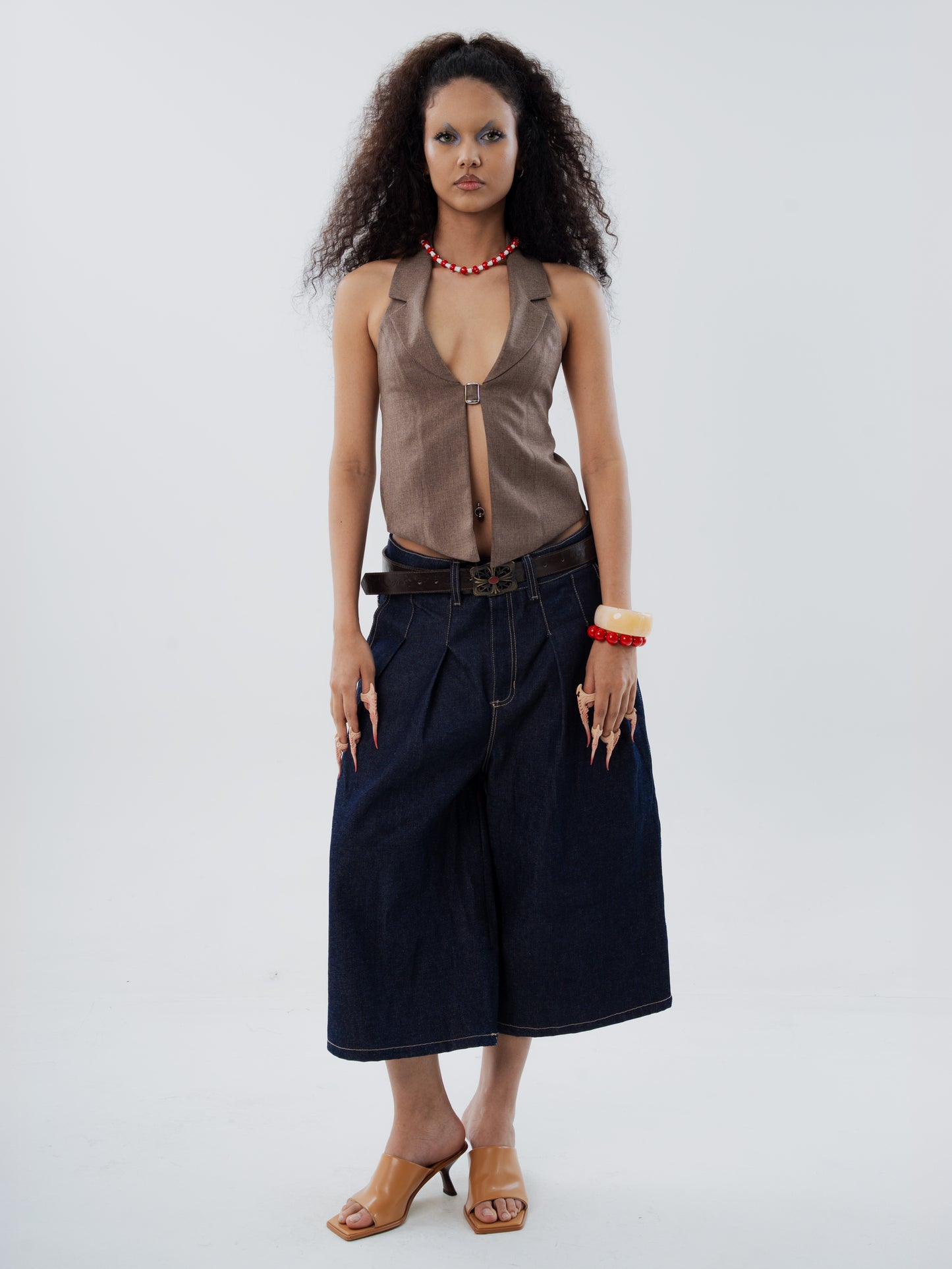 TAILORED DENIM JORTS