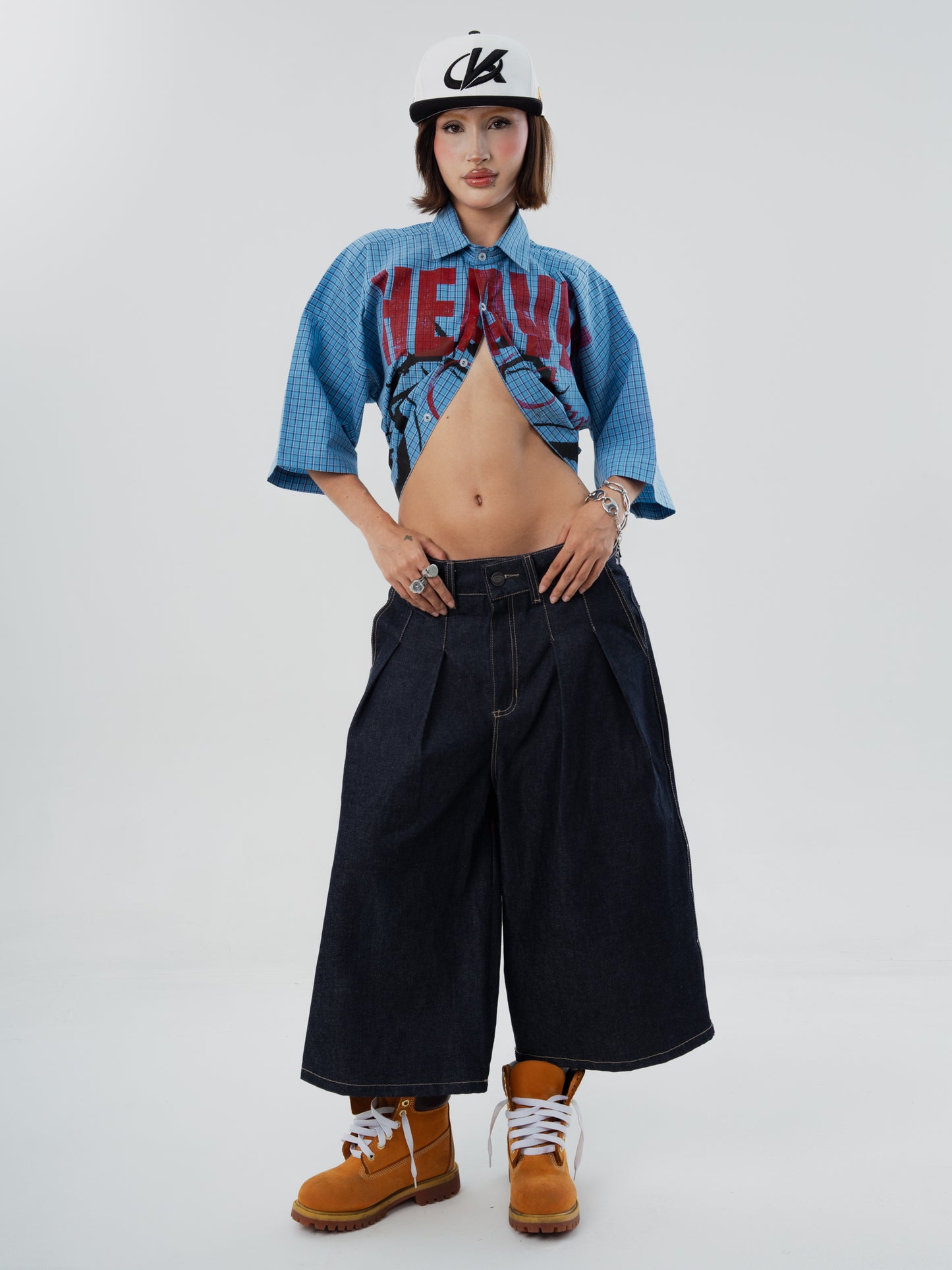 TAILORED DENIM JORTS