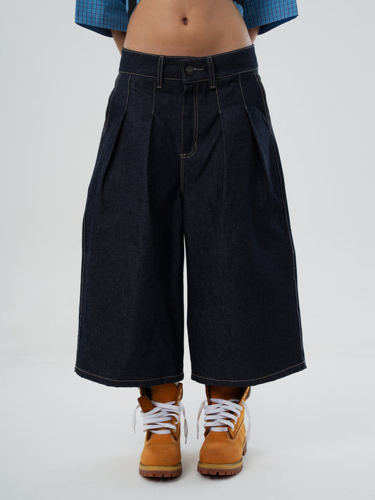TAILORED DENIM JORTS