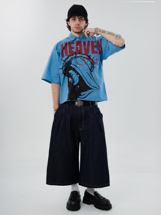 TAILORED DENIM JORTS