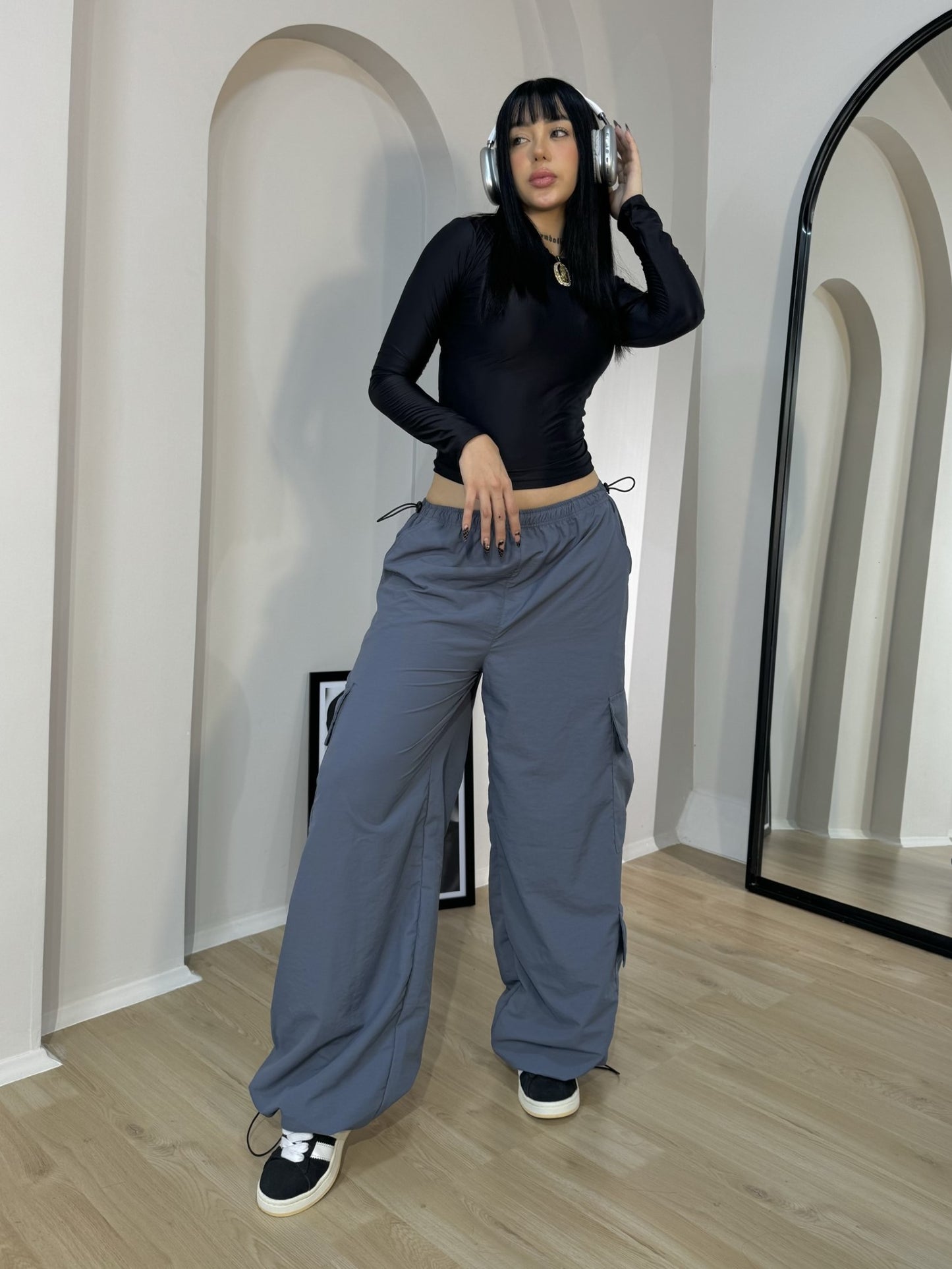 BLUE - PARACHUTE PANT