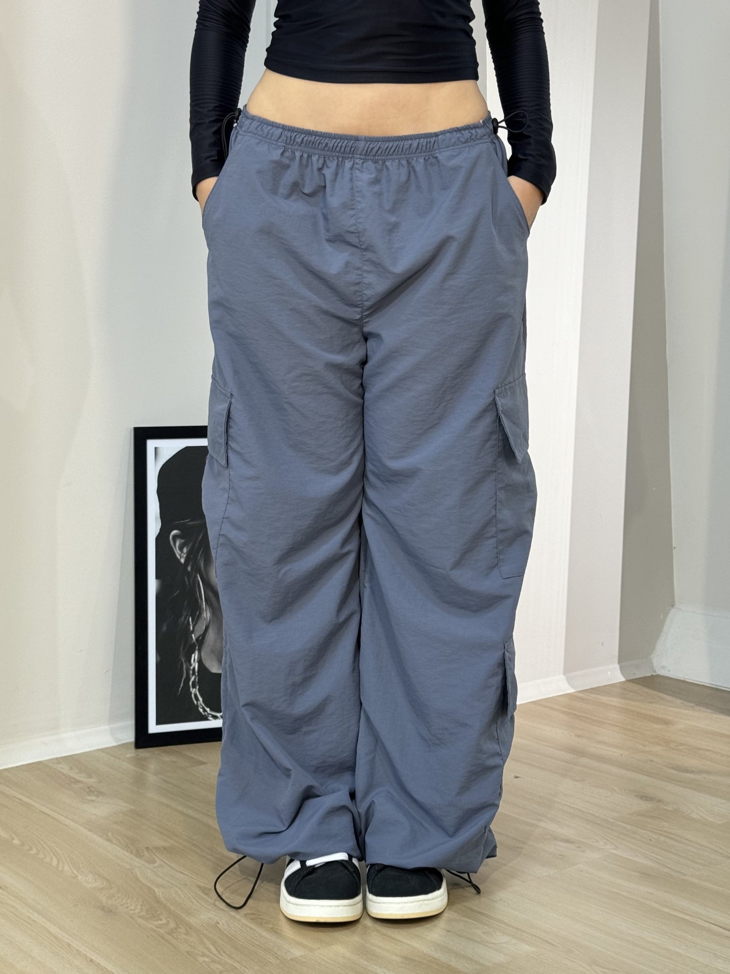 BLUE - PARACHUTE PANT