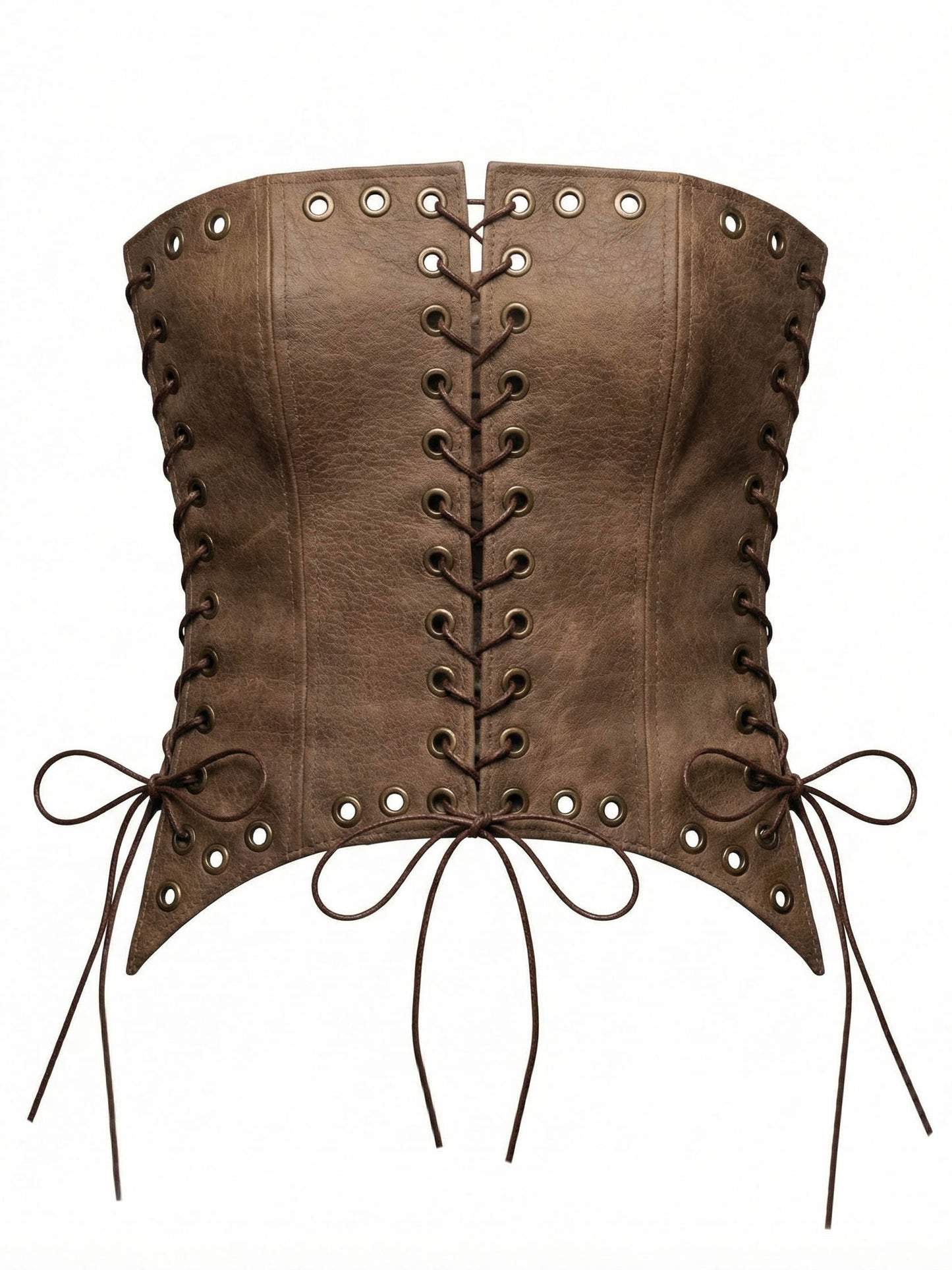 BROWN FITTED TOP