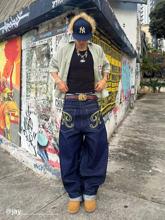 BLUE BARREL JEANS