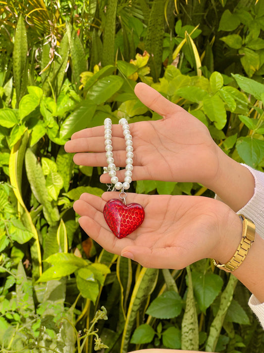 RED - ROSE NECKLACE