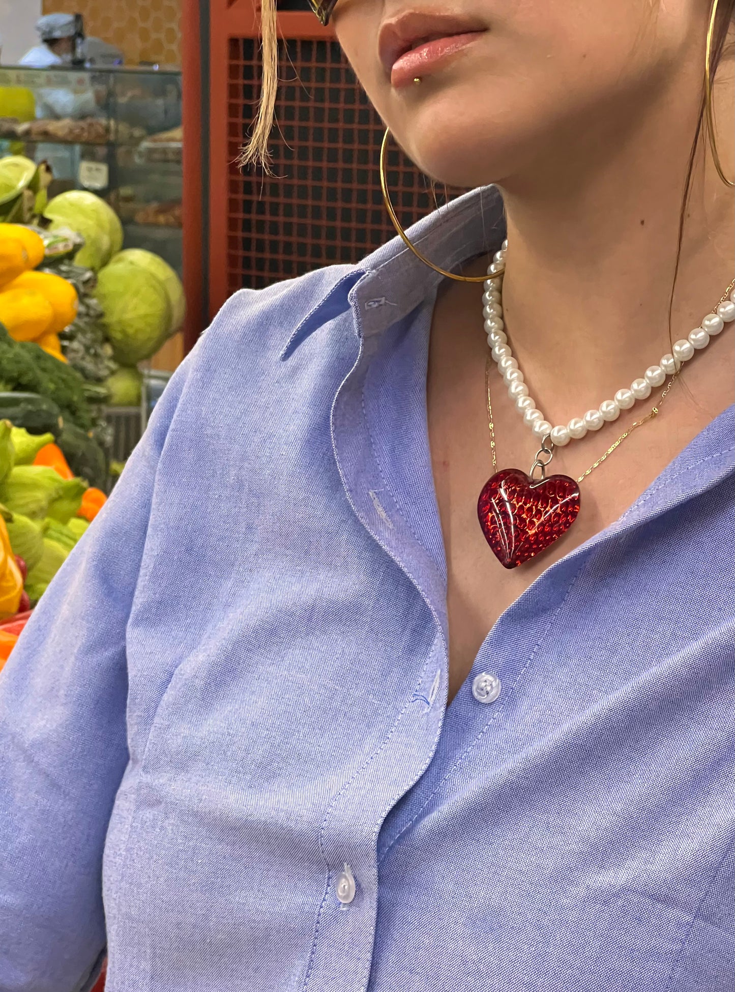 RED - ROSE NECKLACE